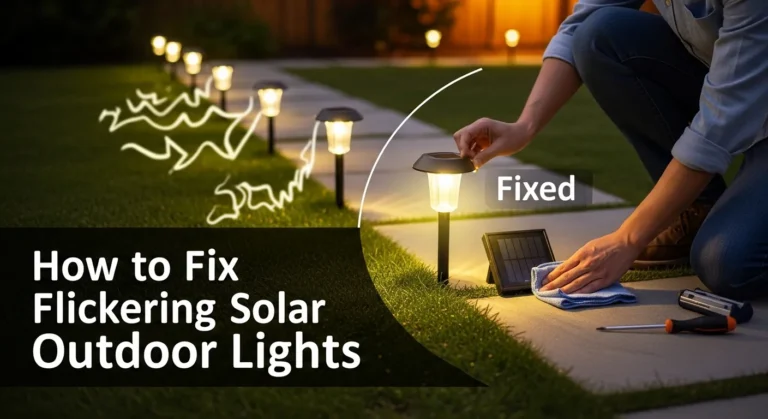 How to fix flickering solar outdoor lights