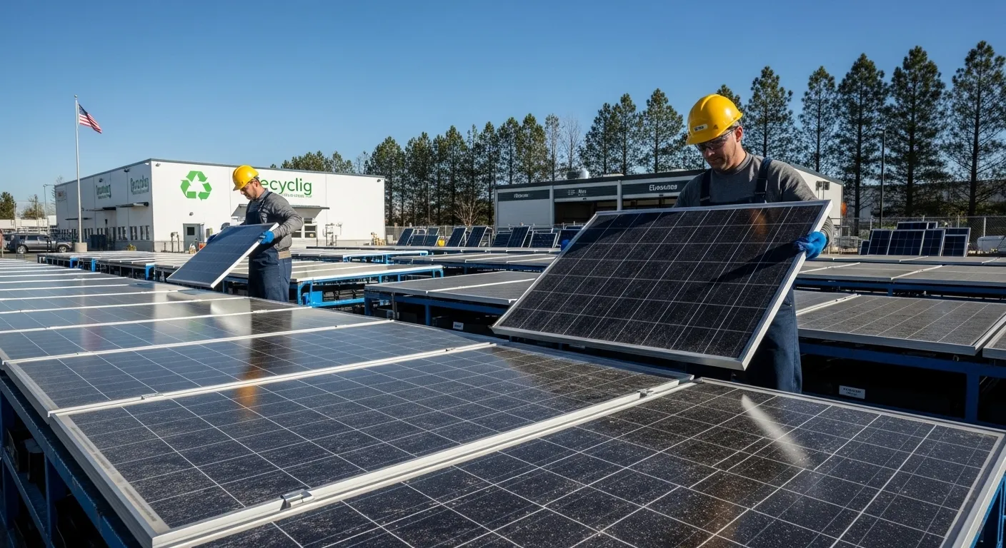 Solar panel recycling programs in the USA