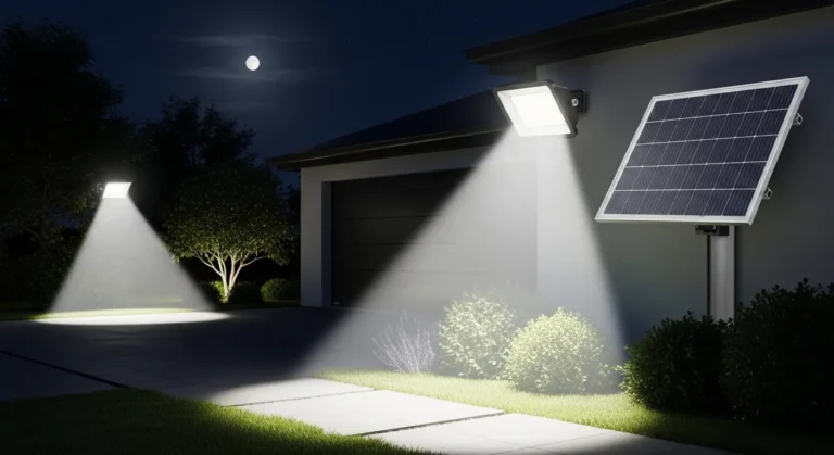 Solar flood lights with 365-day battery standby