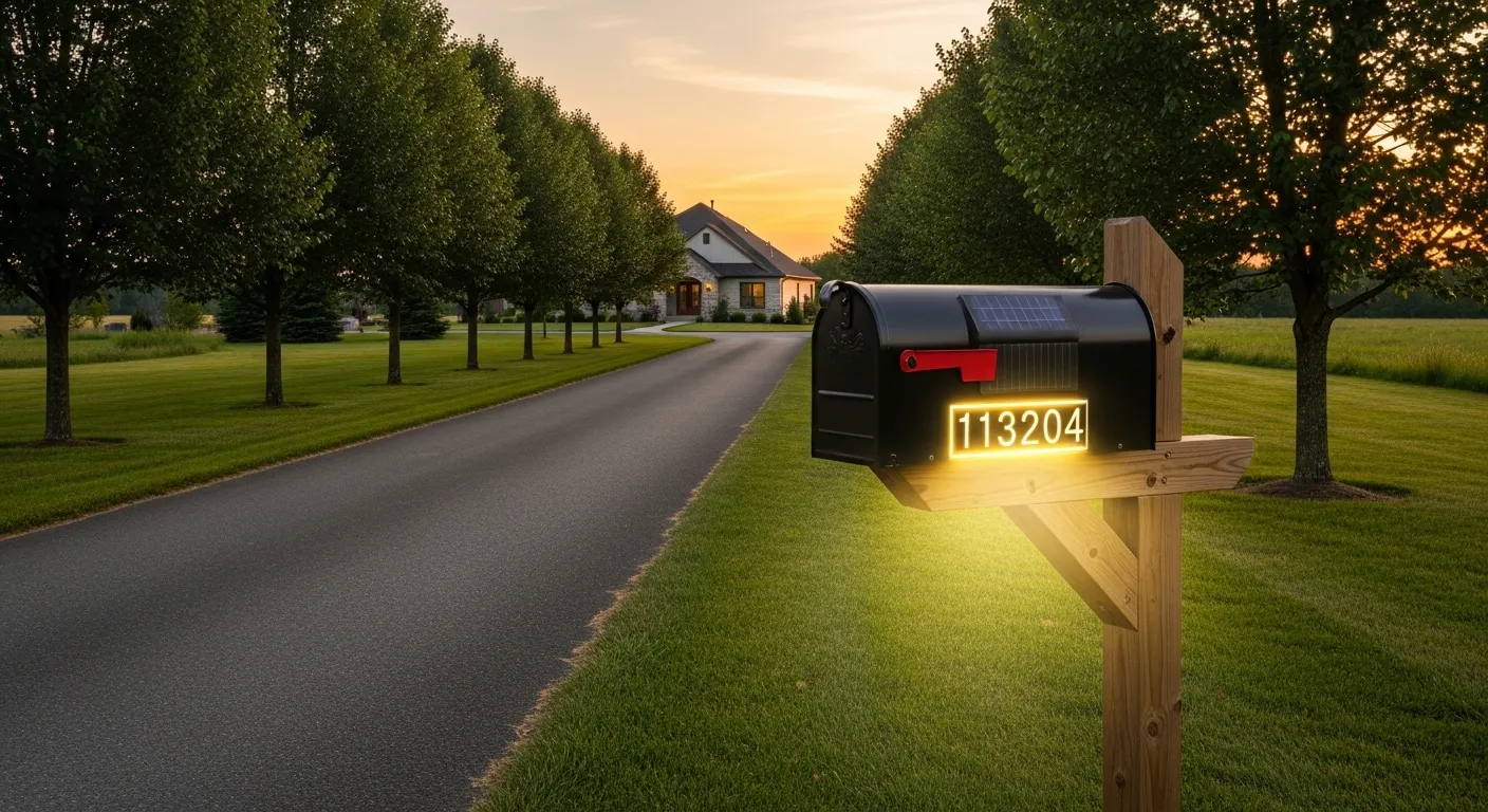 Best solar powered mailbox lights for long driveways