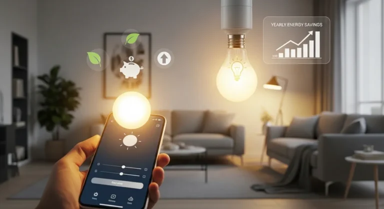 How much energy do smart light bulbs save annually