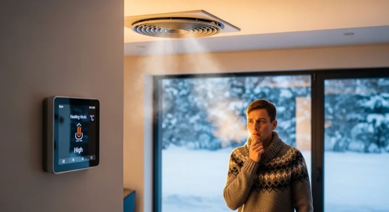 Why is my smart thermostat blowing cold air in winter?