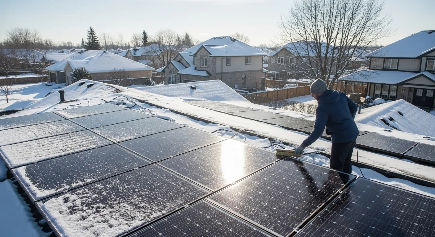How to boost solar panel efficiency in winter