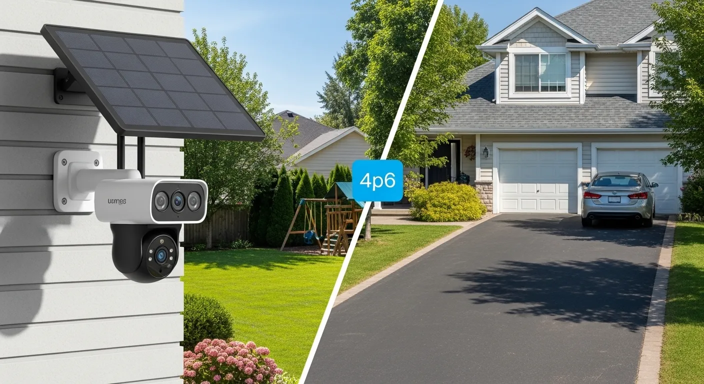 Dual-lens solar security cameras reviews