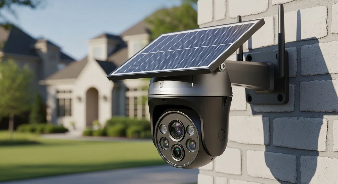 Solar cameras with PTZ (Pan-Tilt-Zoom) features