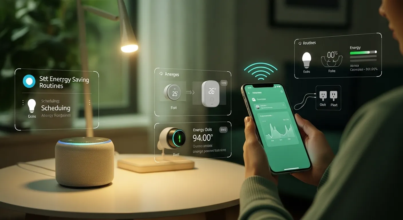 Setting up Alexa for energy saving routines