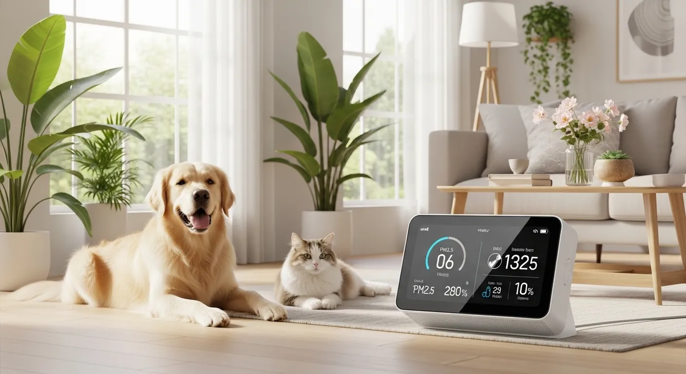 Smart air quality monitors for pet owners