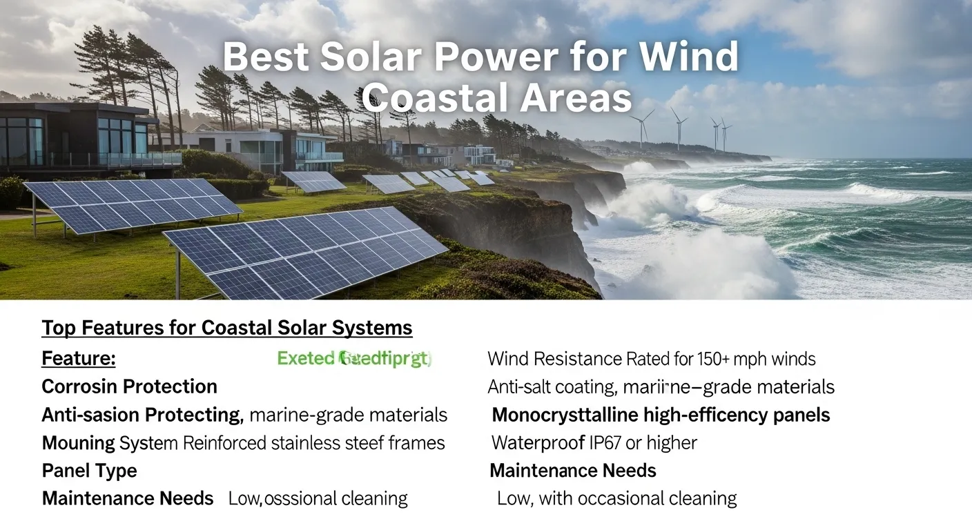 Best Solar Power for Wind Coastal Areas