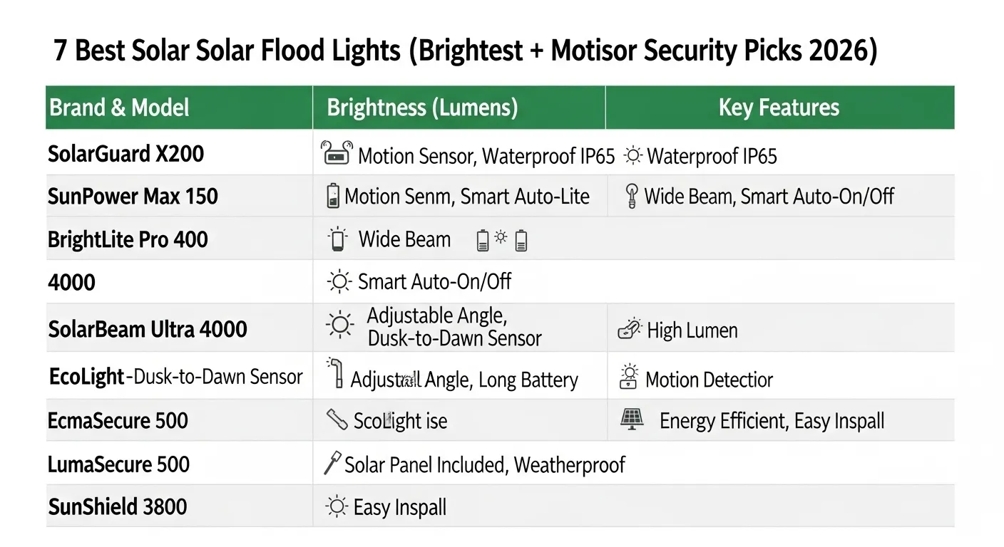 👉 7 Best Solar Flood Lights (Brightest + Motion Sensor Security Picks 2026)