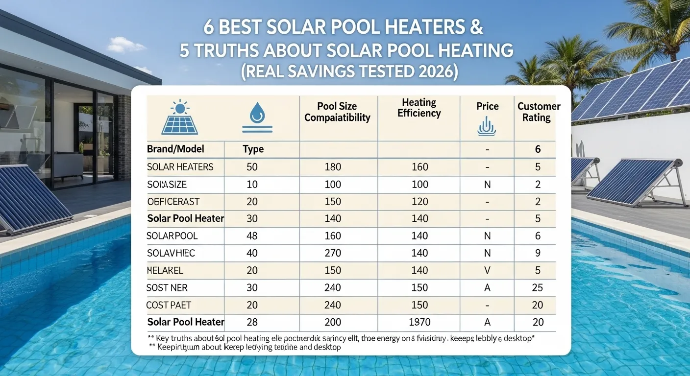 6 Best Solar Pool Heaters & 5 Truths About Solar Pool Heating (Real Savings Tested 2026)