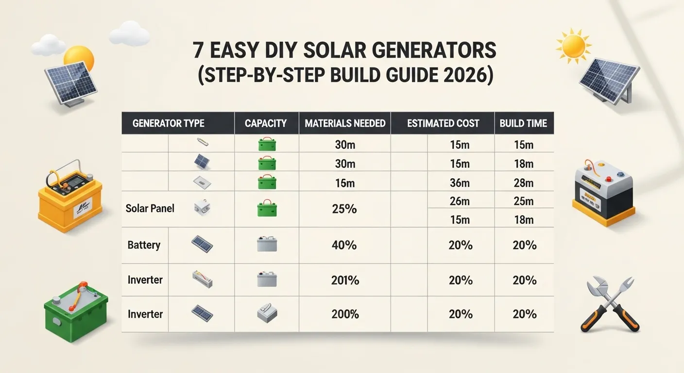 7 Easy DIY Solar Generators (Step-by-Step Build Guide 2026)