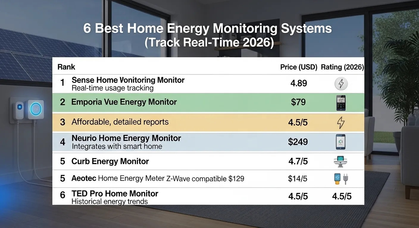 6 Best Home Energy Monitoring Systems (Track Real-Time 2026)