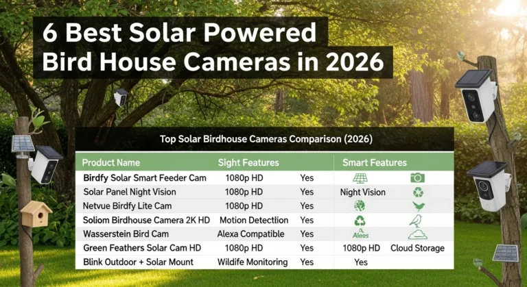 6 best solar powers bird house camers in 2026