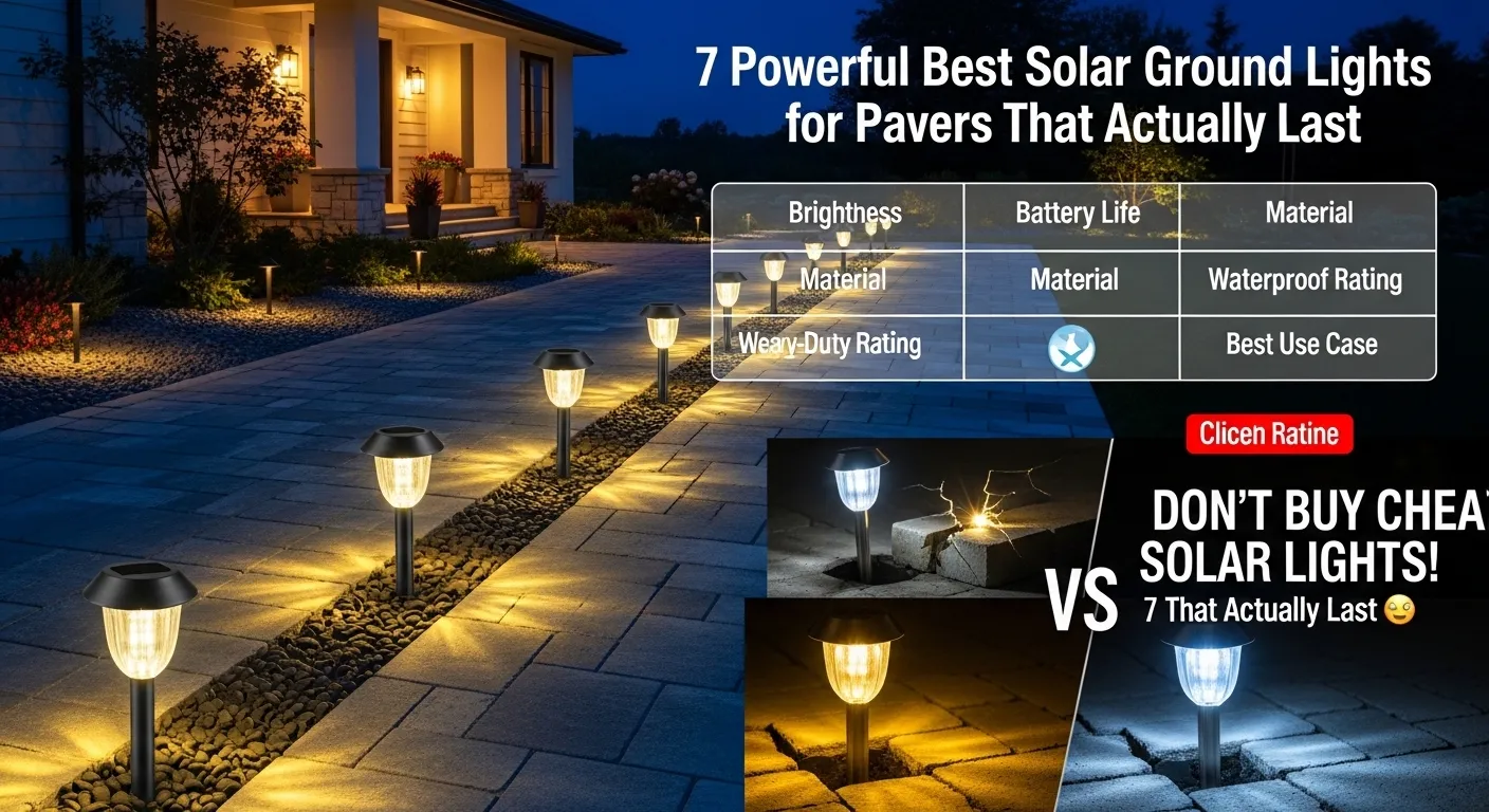 7 Powerful Best Solar Ground Lights for Pavers That Actually Last