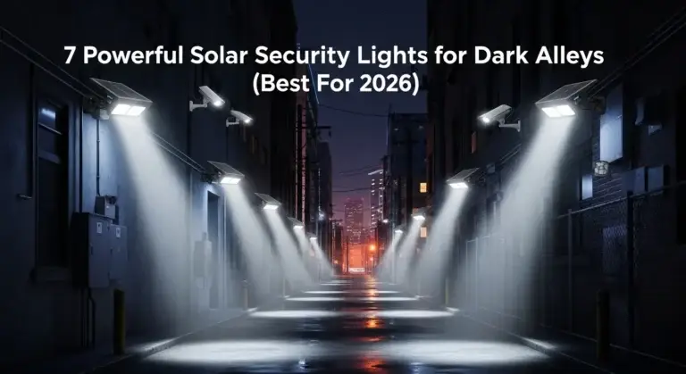 7 Powerful Solar Security Lights for Dark Alleys(Best For 2026)