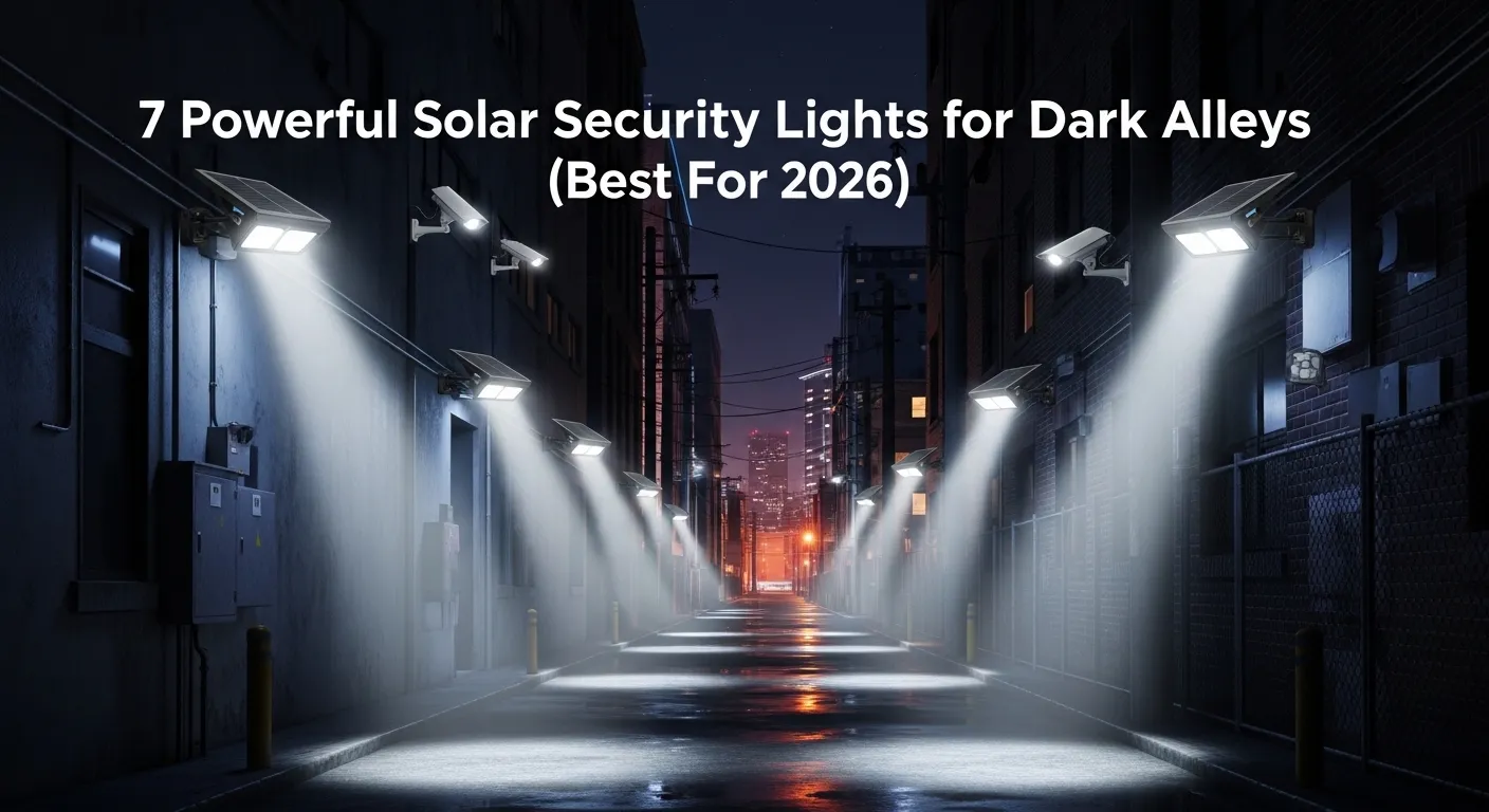 7 Powerful Solar Security Lights for Dark Alleys(Best For 2026)