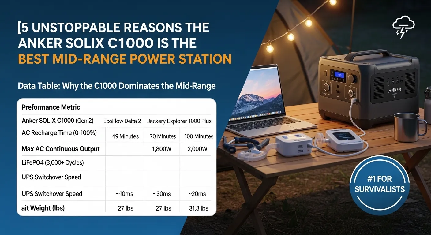 5 Unstoppable Reasons the Anker SOLIX C1000 Is the Best Mid-Range Power Station