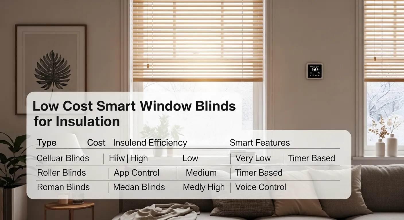 Low Cost Smart Window Blinds for Insulation (2026 Guide That Actually Saves Energy)