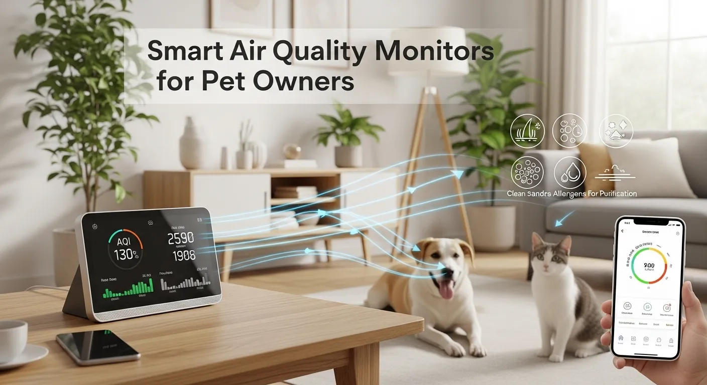 Smart air quality monitors for pet owners
