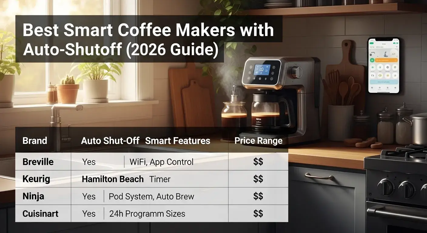Best smart coffee makers with auto-shutoff