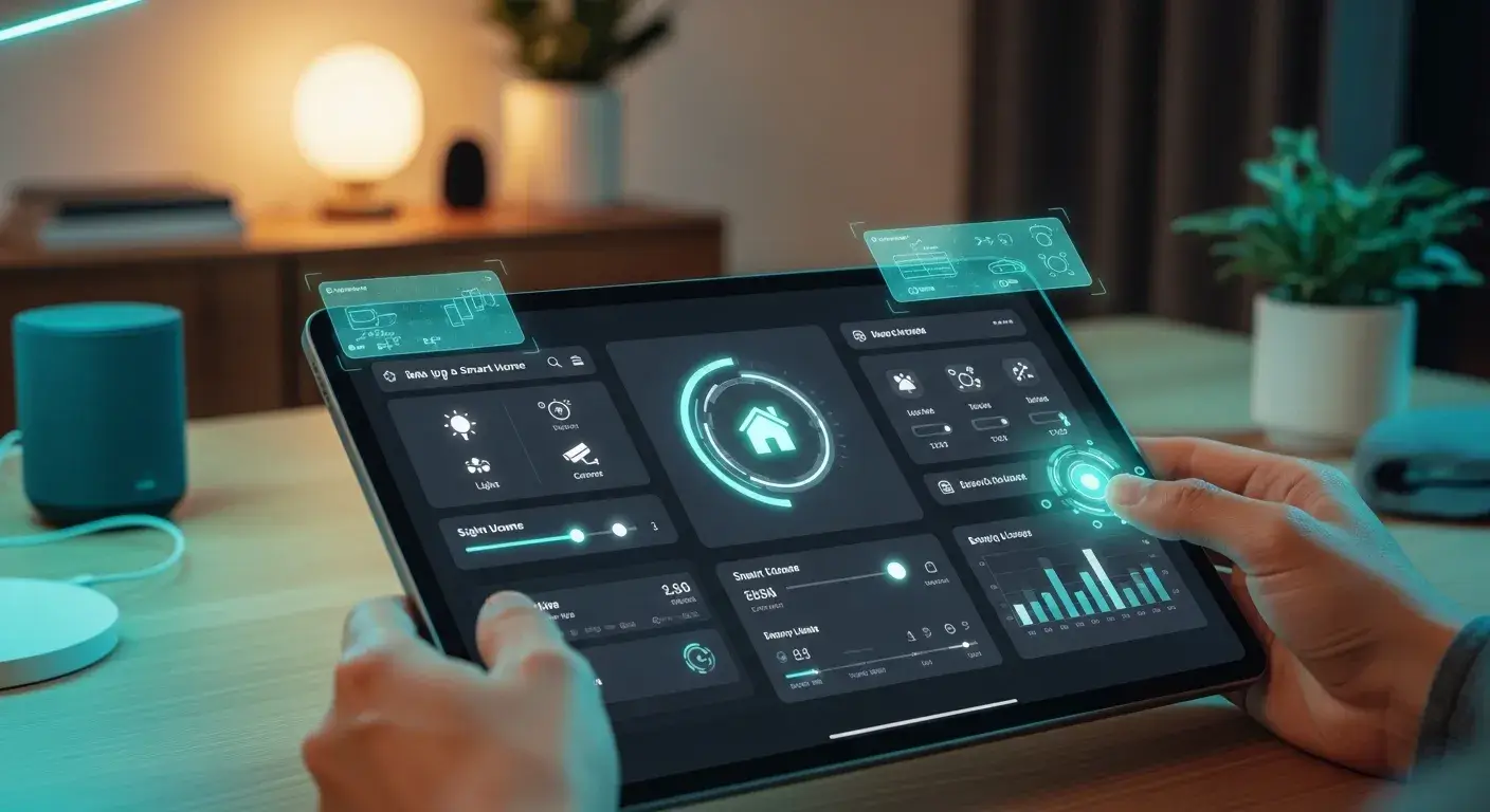Setting up a Smart Home Dashboard on a Tablet
