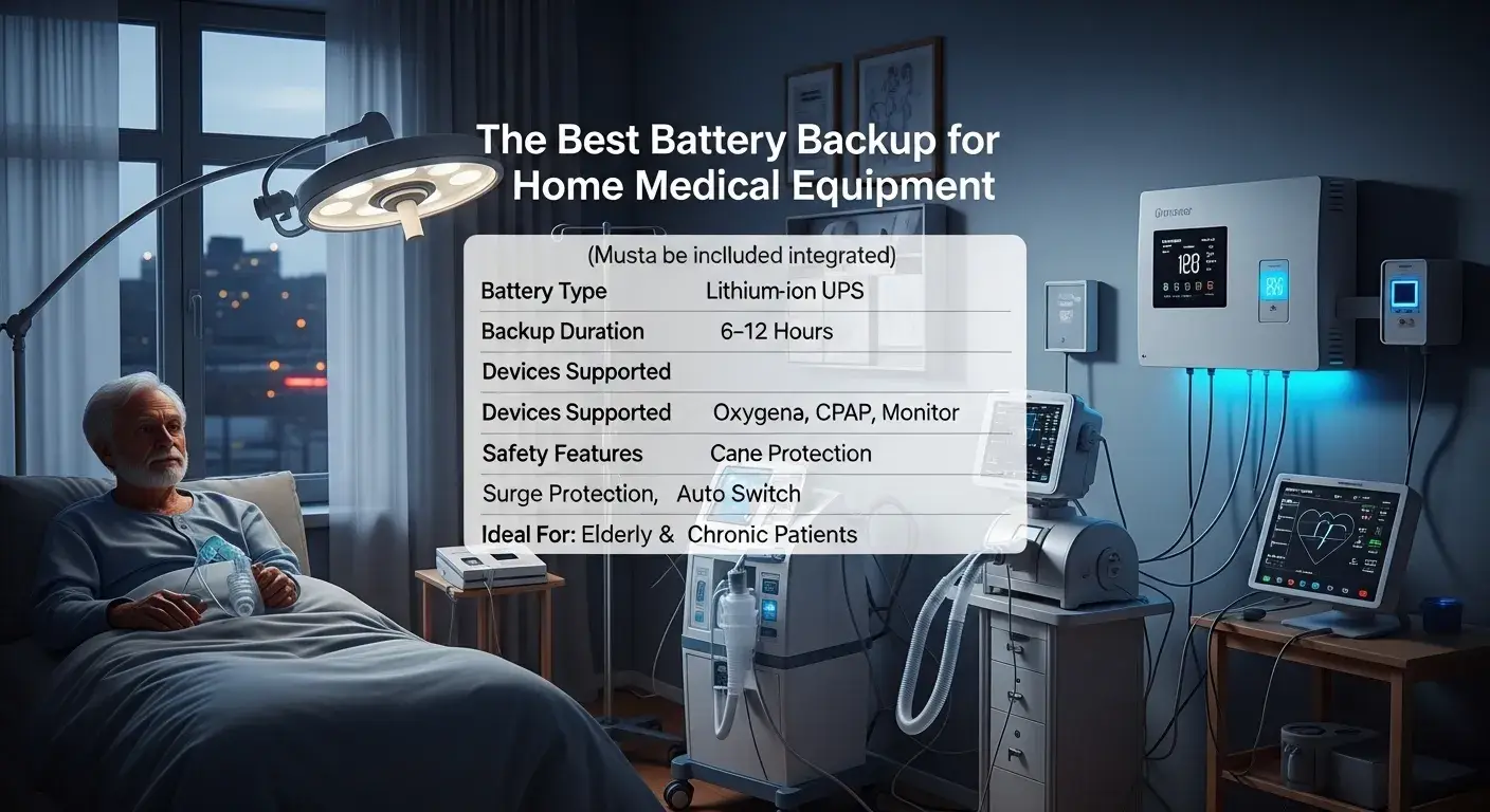 The Best Battery Backup for Home Medical Equipment