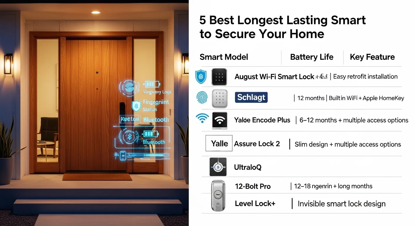 5 Best Longest Lasting Smart Locks to Secure Your Home