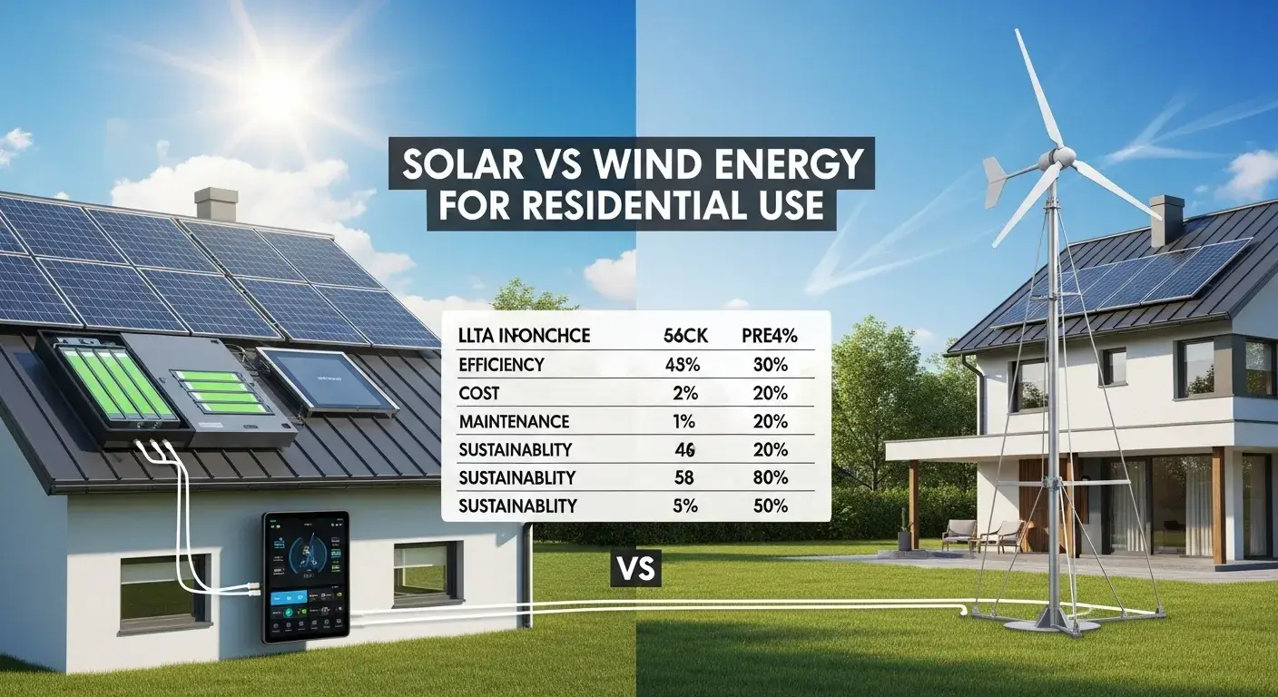 Solar vs Wind energy for residential use