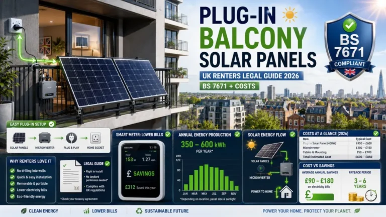 Plug-In Balcony Solar Panels for UK Renters: 2026 Legal Guide (BS 7671 + Costs)