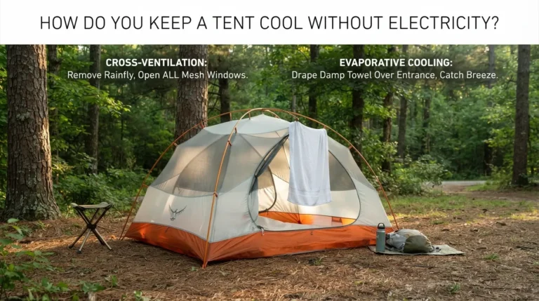Quick Answer: How Do You Keep a Tent Cool Without Electricity?